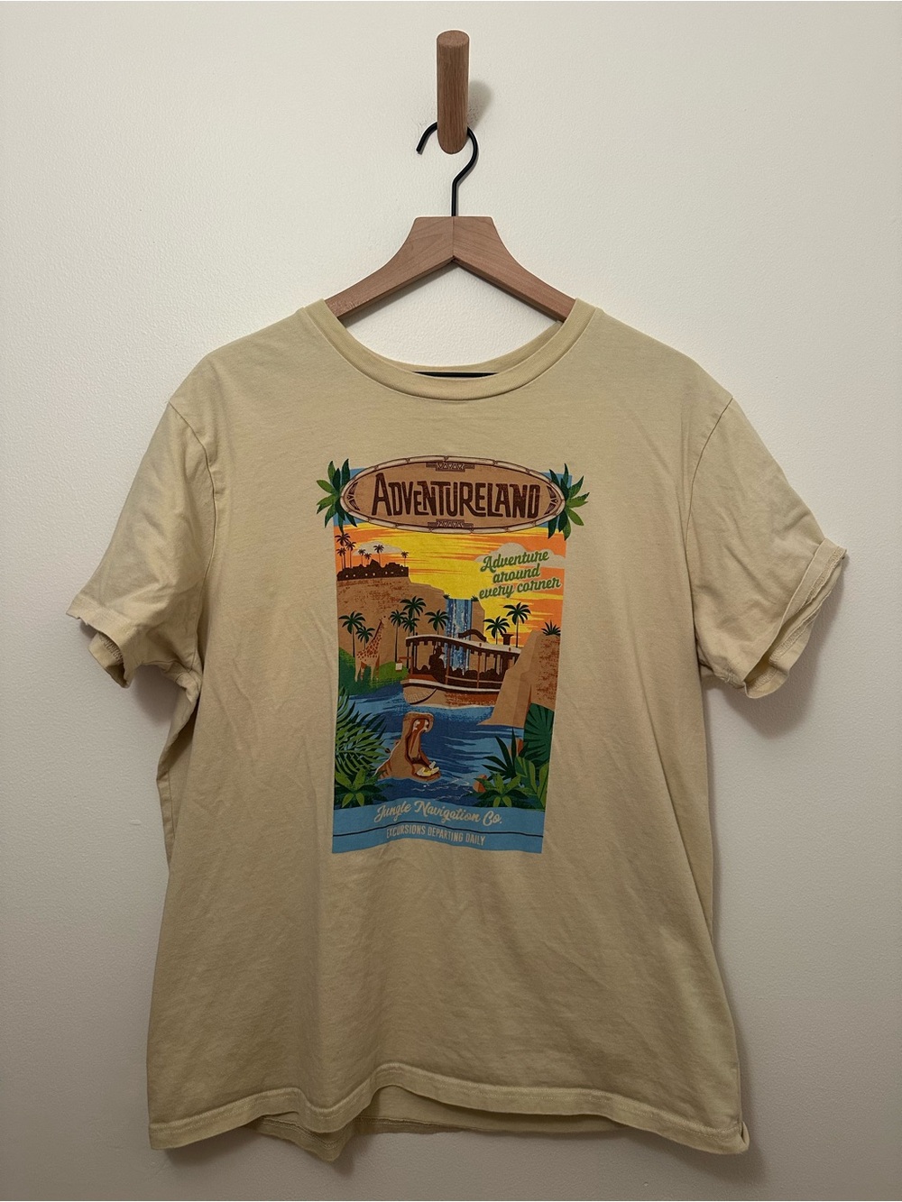 Disney Adventureland Jungle Cruise Disneyland Resort Postcard T Shirt